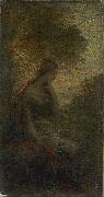 Henri Fantin-Latour, Young Woman under a Tree at Sunset, Called